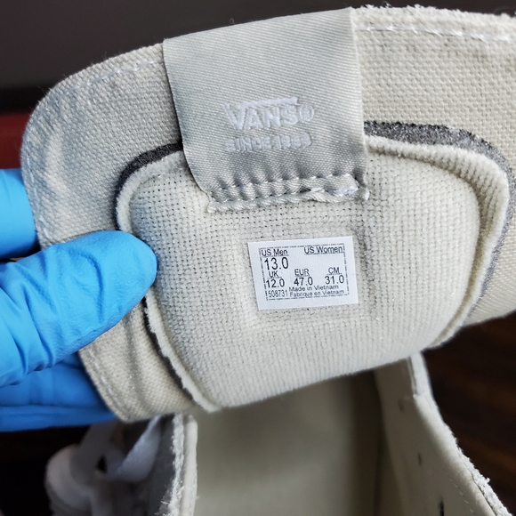 Vans Sk8-Hi Emboss Checkerboard Men Size 13 - Picture 7 of 9